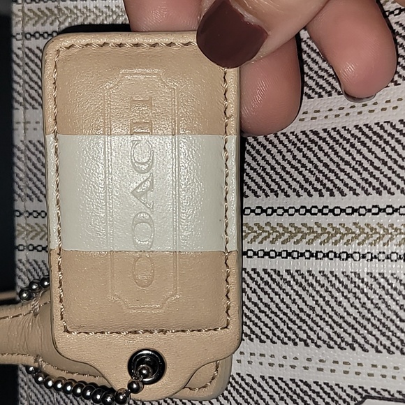 Coach Legacy Weekend Ticking Zippered Tote Bag - Picture 2 of 16